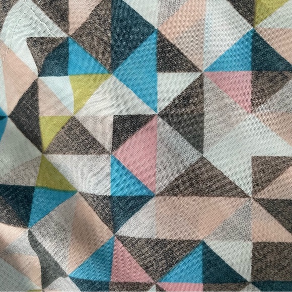 Room Service Gray Geometric Multi-Color Robe Size Small/Medium - Picture 2 of 7